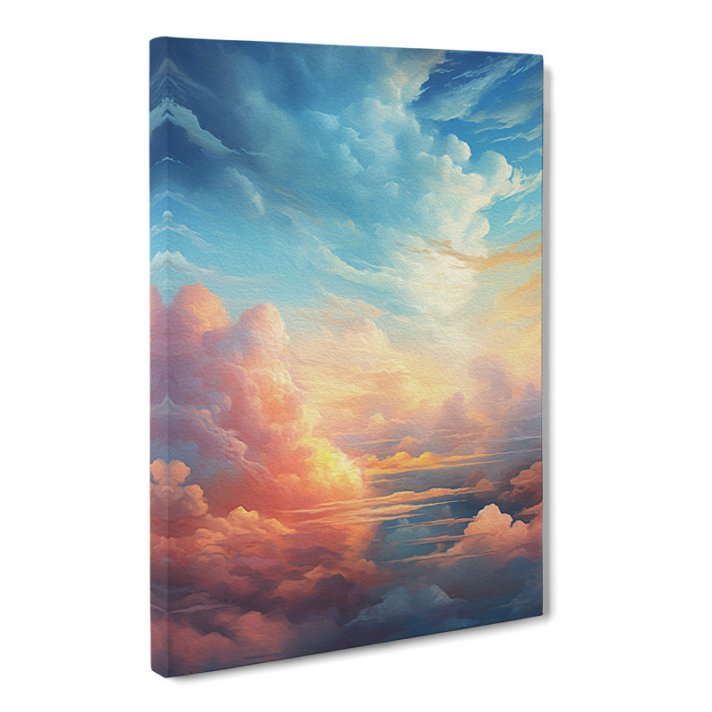 Cloudy Sky Digital - Art Prints - Wrapped Canvas, 76cm H x 50cm W x 3cm D