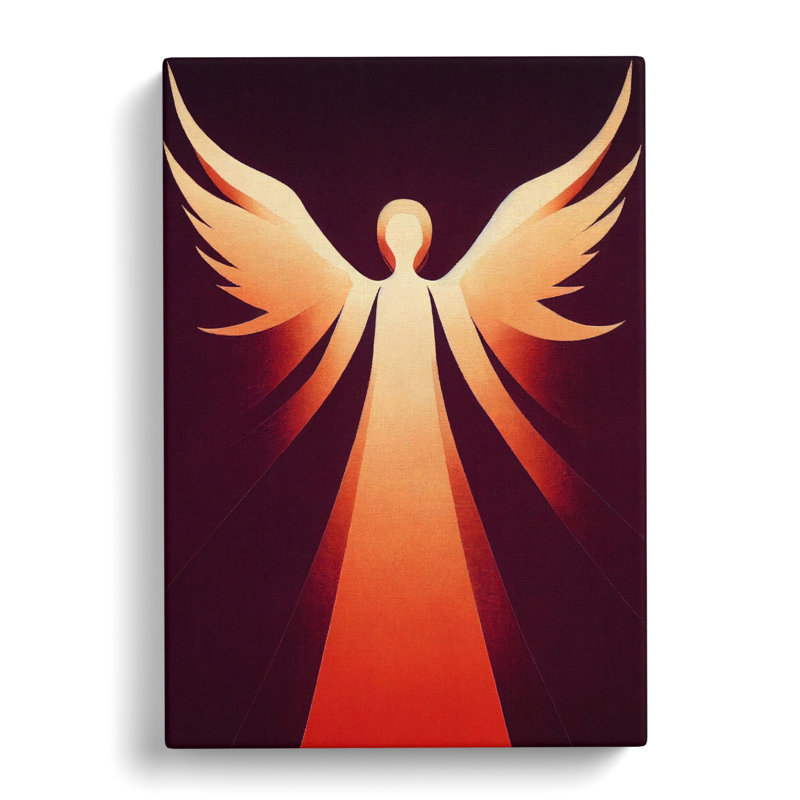 Angel Patchwork - Wrapped Canvas Print, 50cm H x 35cm W x 3cm D