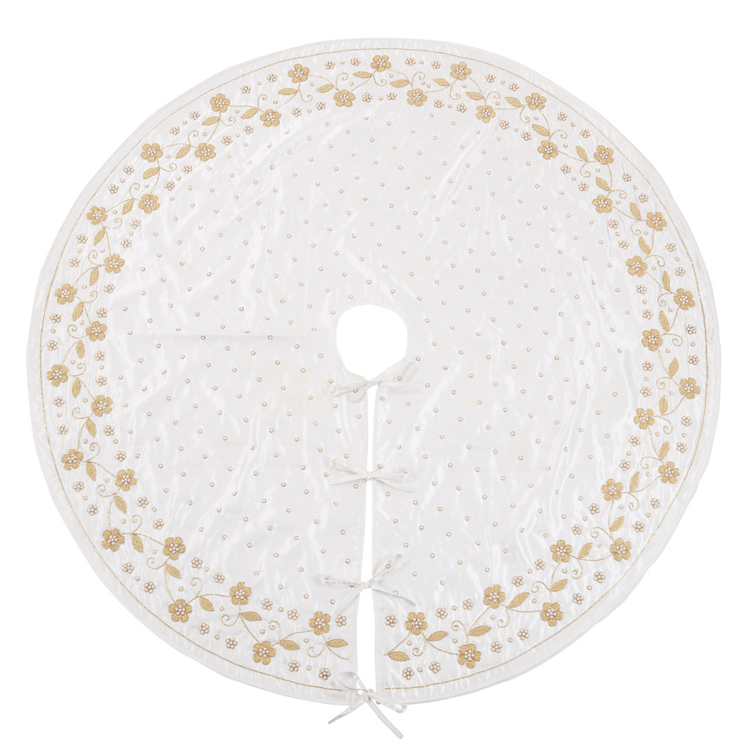 Christmas Eternal Collection Floral Tree Skirt Saro