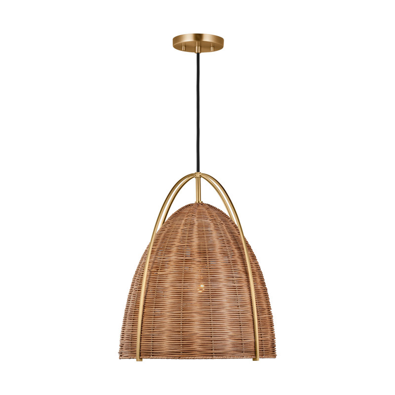 Grande suspension Norman de , Bronze et brun, H 85,5 po x l 15,5 po x P 15,5 po