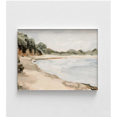 Ameera Bluff Bay II by Victoria Barnes, Framed Seaside Wall Art, Bay Painting Print, Seashore Wall Decor, Sea Painting Print, Framed Wall Art