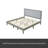 Solid Wood Platform Upholstered Headboard Bed