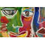 Hand -painted Invisible Tape Acrylic Painting