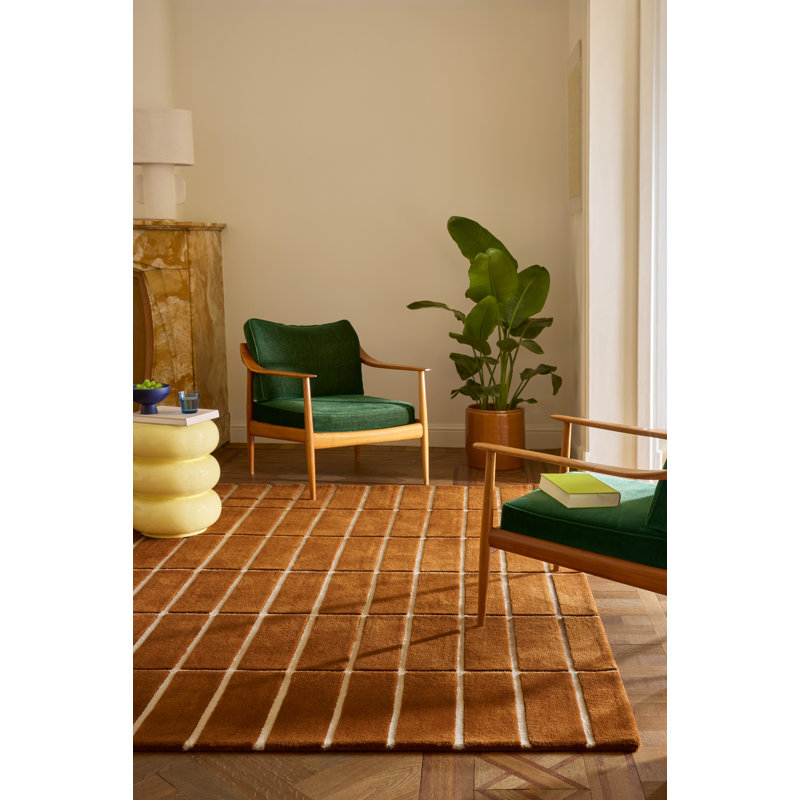 Tiiliskivi Green | 132907, Brown, Rectangle  8'2" x 11'6"