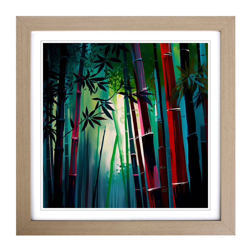 Single Picture Frame Print on Wood, Oak