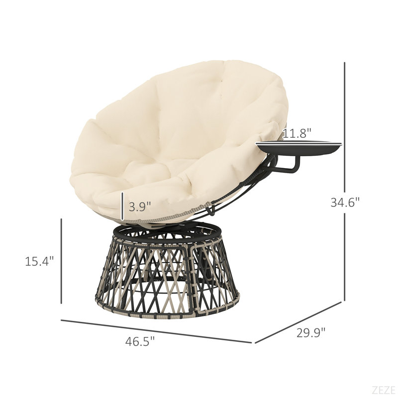 Fauteuil circulaire, fauteuil pivotant Papasan