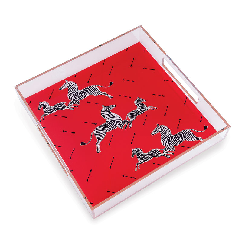 Scalamandre Maison Tray, Red