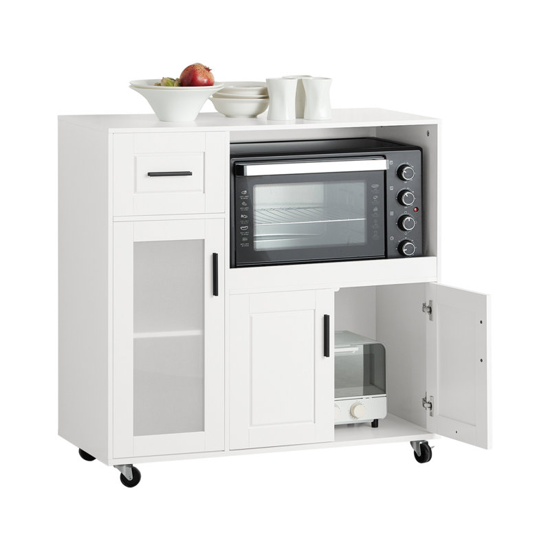 Kelon 89cm Kitchen Pantry, White