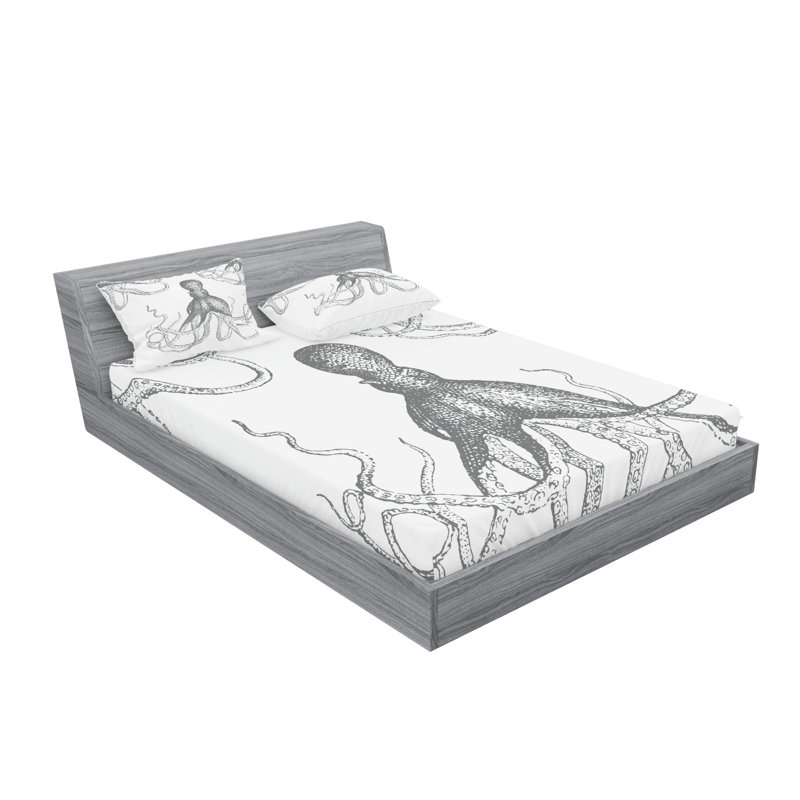 Microfiber Sheet Set, Queen Sheet Set + Fitted Sheet + 2 Pillowcases