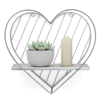 Heart Floating Shelf