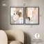 Ensemble de 2 décorations murales Essence Beige and White Harmony par Art Remedy, cadre noir, 16 x 20-1920679332-1920679386