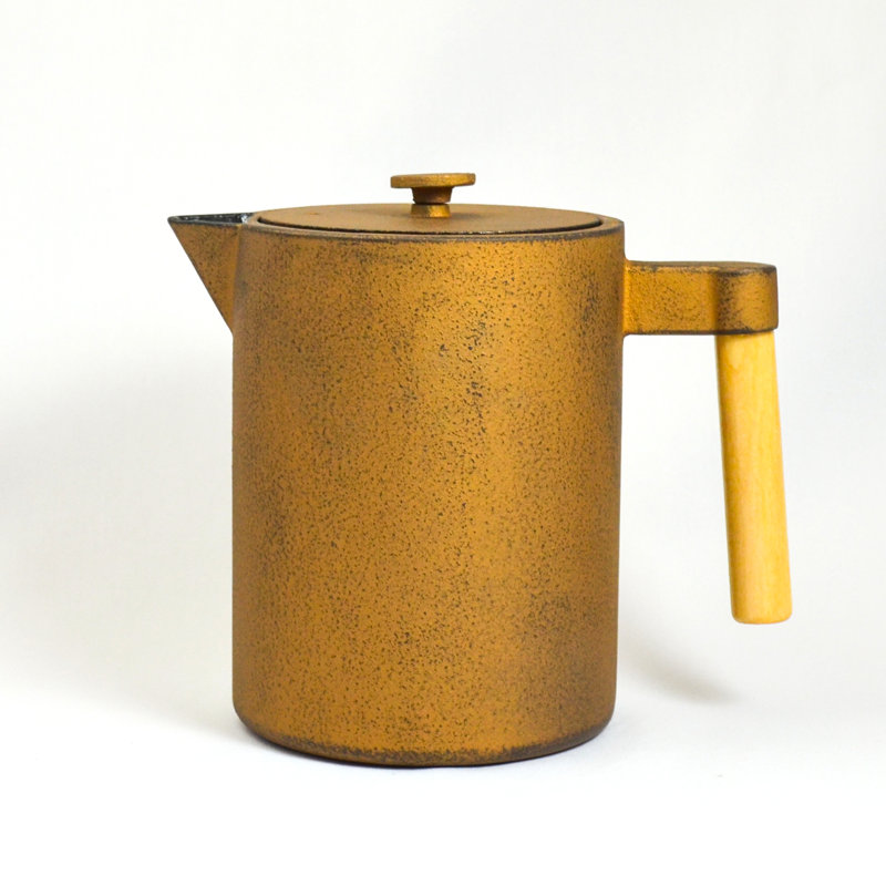Ebern Designs Brokaw 1.2ml Solid Colour Teapot, Copper