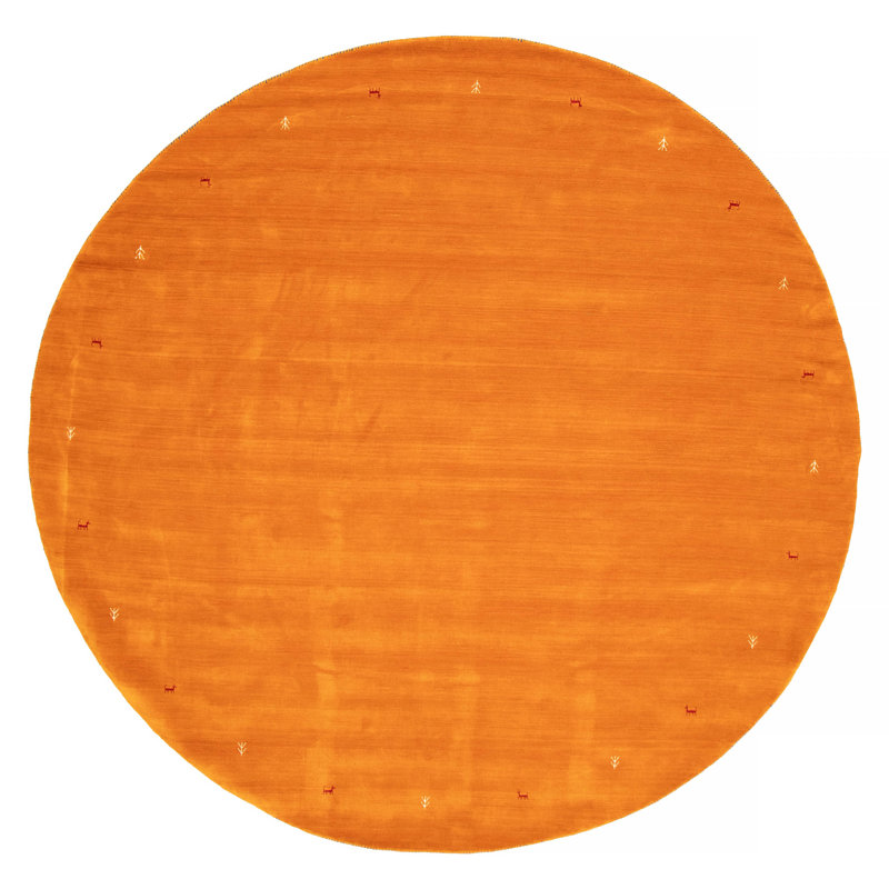 Tapis orange Kashkuli Gabbeh 10 pi 0 po x 10 pi 0 po