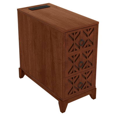 End Table With 3 Drawers