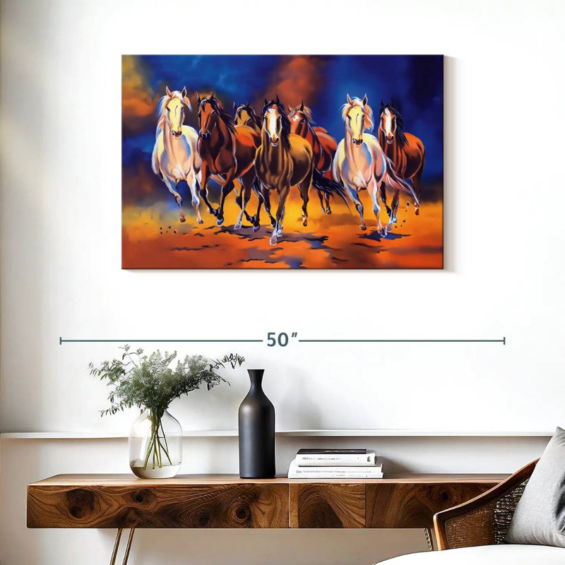 Brampt Vaastu Horses, 24" H x 36" W
