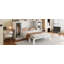 Lit escamotable simple avec tablettes de chevet et garde-robe