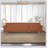 L-Shaped Cognac PU Leather Sectional Couch-1298740856