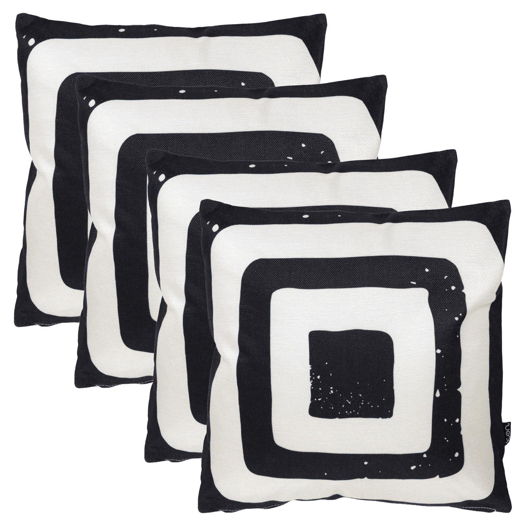 icon Stripe Indoor-Outdoor Cushion, Pack of 4, Terracotta Orange