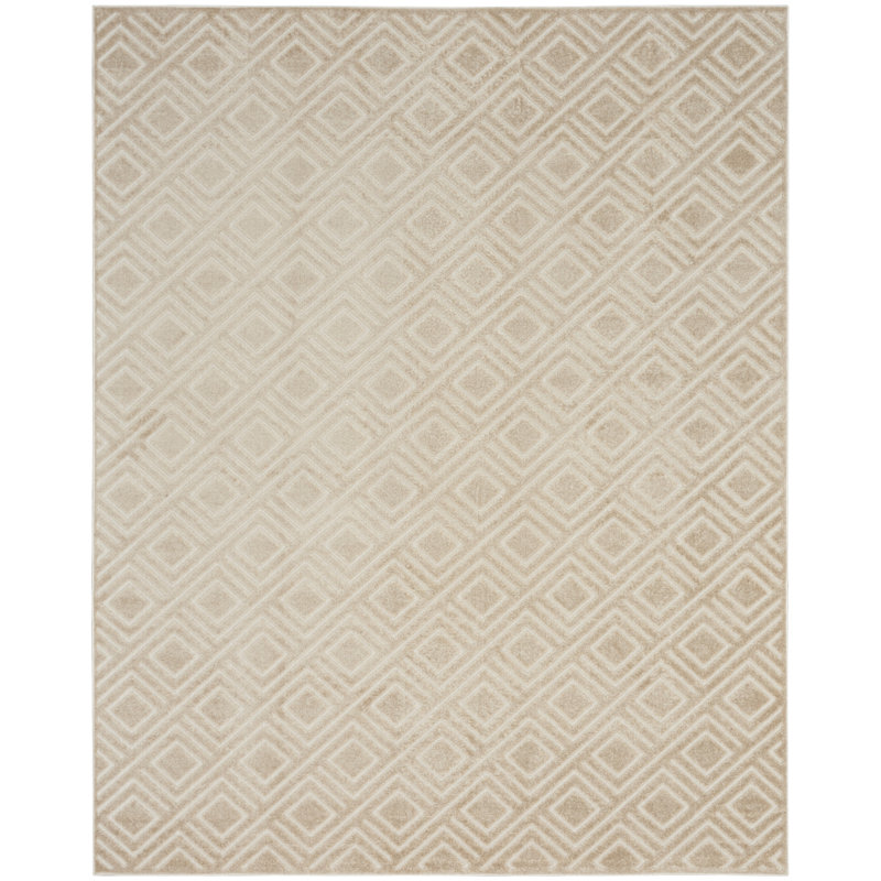 Ebern Designs Garp Beige Modern Indoor Rug, Rectangle 7'10" x 9'10"
