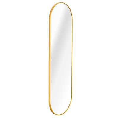 Gold 63 X 20IN Pill Shaped Full Lenghth Mirror Or Bathroom Mirror