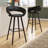 Palafox 24'' High Contemporary Vinyl Counter Height Stool with Wood Frame-24691099-45046347
