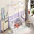 Full Size Canopy Frame Rubber Wooden Frame Material Floor Bed Frame With Fence,Guardrails