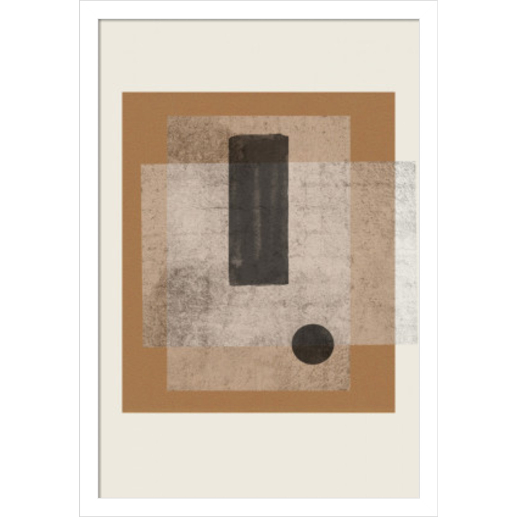 Composition III by The MIUUS STUDIO Wood Framed Wall Art Print, White, 21" H x 15" W