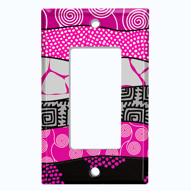 Patterned 1 - Gang Toggle Light Switch Standard Wall Plate