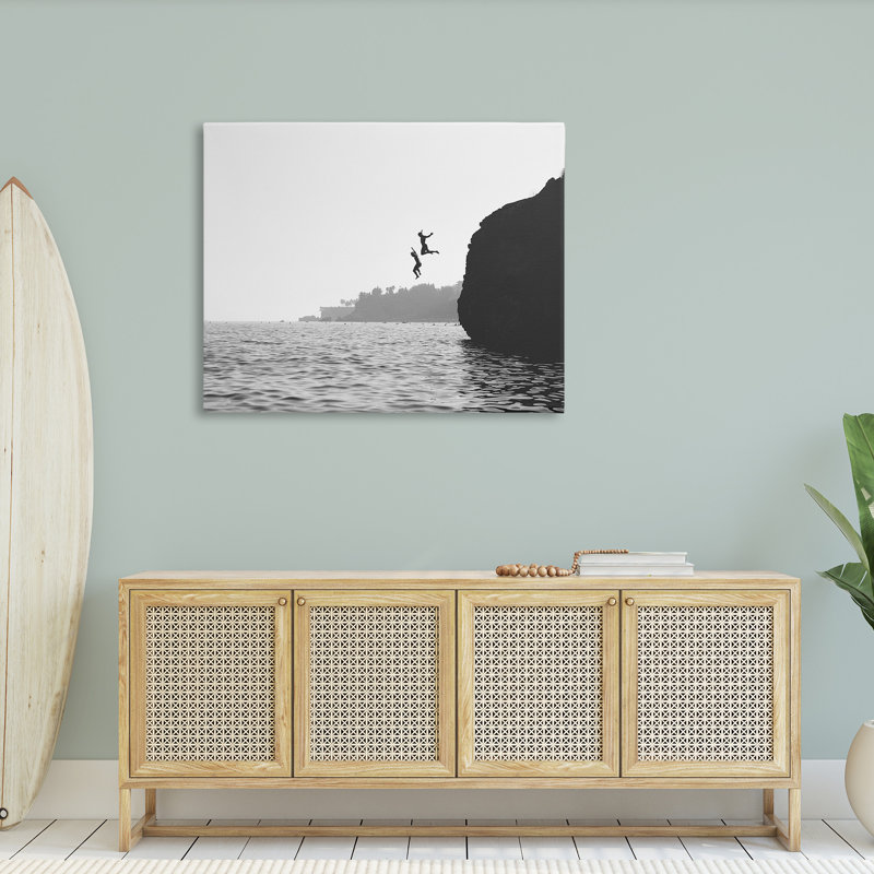 «Diving Ocean Cliff» par Sissi et Seb, H 36 po x l 48 po
