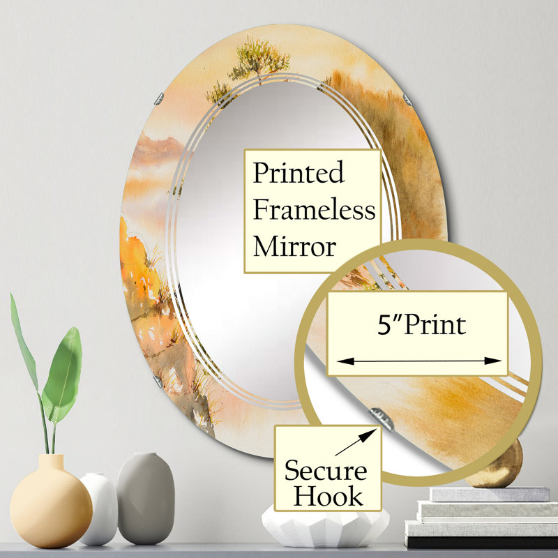 Pin sur un sommet de montagne - miroir mural Cabin & Lodge, 30 po x 20 po