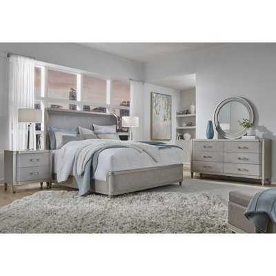 Zoey Upholstered Shelter Bed -  Pulaski Furniture, P344-BR-K3