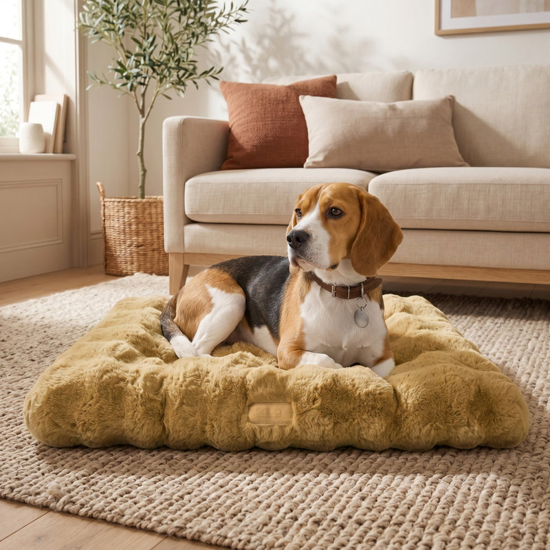 Super Snuggly Faux Fur Pet Bed, Large
