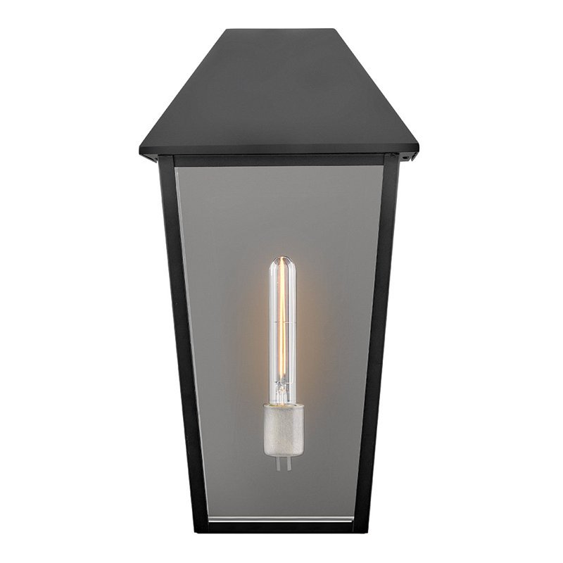 Lanterne murale d'extérieur avec verre transparent, H 19,50 po x l 10,50 po x P 8,25 po