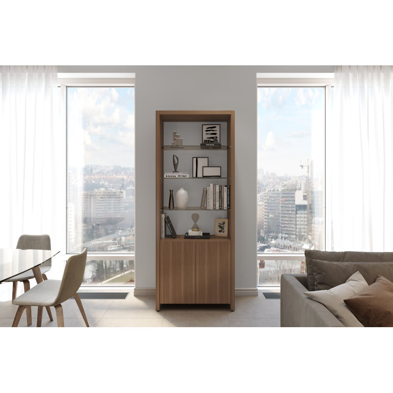 Linea Double Shelf, Natural Walnut