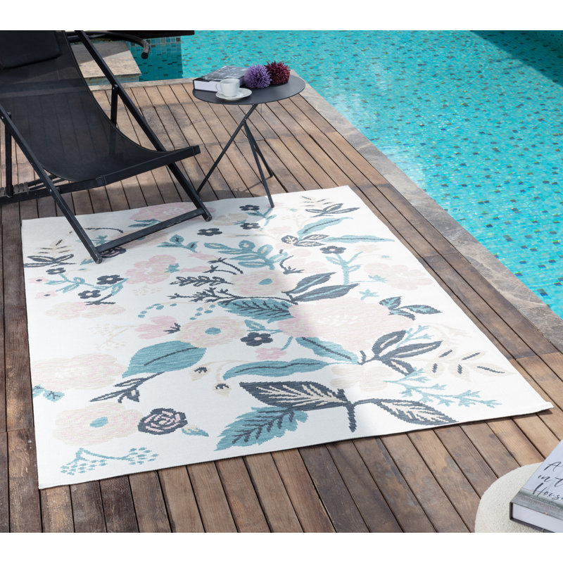 Outdoor Modern Boho Blush Light Beige Rug, Rectangle 200 x 275cm