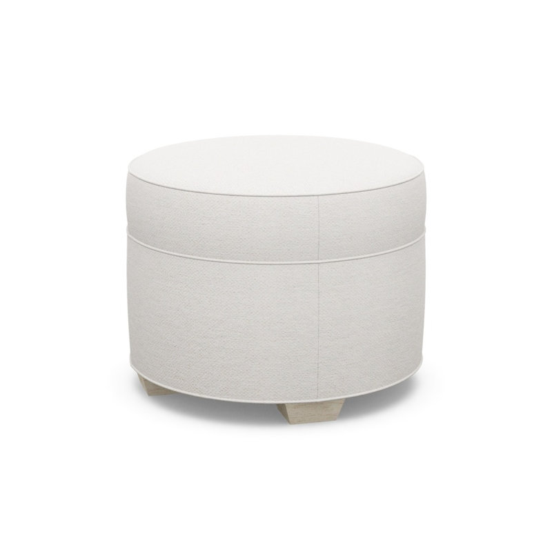 Ottoman Shop Round Ottoman, Sandstone
