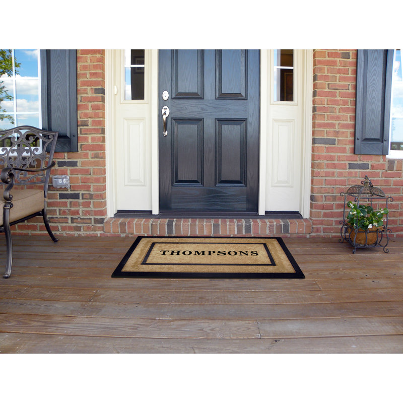 Tapis de porte extérieur antidérapant Damron 48 po x 30 po, Oui