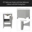 Meuble-lavabo de salle de bain avec lavabo, armoire de salle de bain avec porte à fermeture douce, support de rangement et tablette ouverte-1565447703