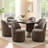 Upholstered Fully Assembled Swivel Dining Chair-504254958