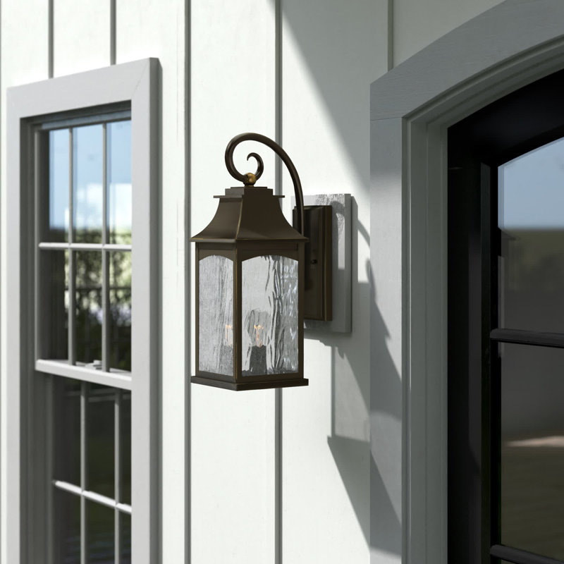 Danny Outdoor Wall Lantern, Oil Rubbed Bronze, 20'' H X 7.25'' W X 10.5'' D, 2 - Bulb