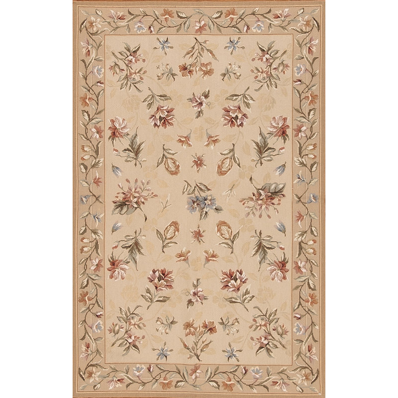 Highland Needleworks Wool Area Rug, Rectangle 4' x 6'