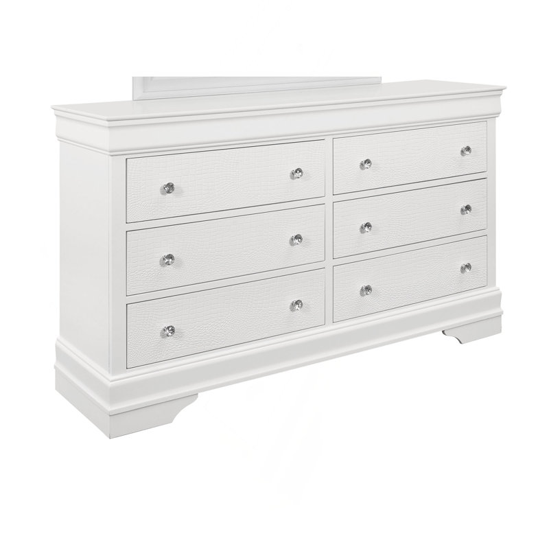 DRESSER EN MÉTAL CROCODILE, Blanc