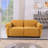 68.5" Length , Fashionable Modular Sofa, Iron Frame,   Chenille Sofa, Yellow, Suitable For Living Room, Bedroom-512125615