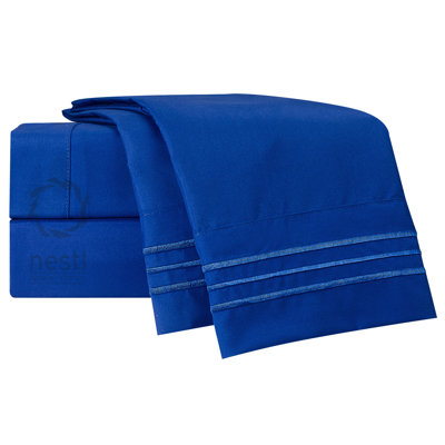 Microfiber Striped Sheet Set