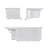 60" W x 32" D Single Threshold Shower Base with Seat-92409643
