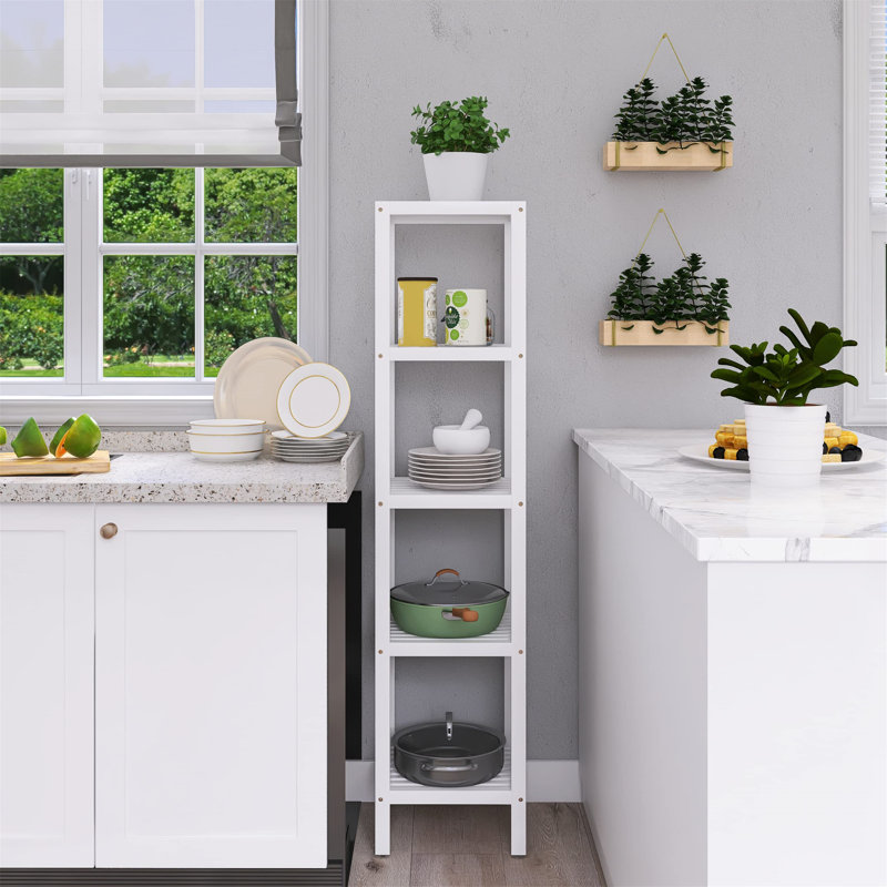Nagy Bathroom Shelves, White