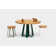 ARS Round Walnut Wood Dining Table