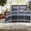 Ensemble de literie très grand en coton bleu marine, confort et style pour la maison