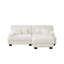Canapé modulaire Cloud Couch pour le salon, canapé 2 places en chenille avec 2 coussins lombaires et 2 coussins décoratifs, canapé rembourré à accoudoirs larges avec repose-pieds convertible (modulaire)-482872745