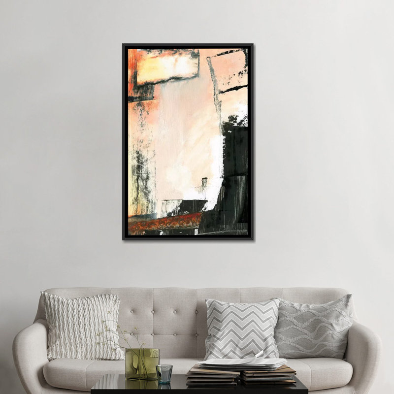 « avenue i », reproduction sur toile, H 26 po x l 18 po x P 1,5 po, Toile avec cadre noir, Pas de tapis